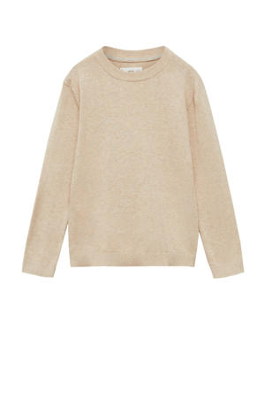 trui beige fijn gebreid