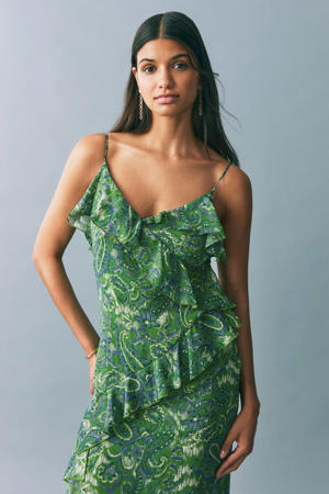 midi jurk groen
