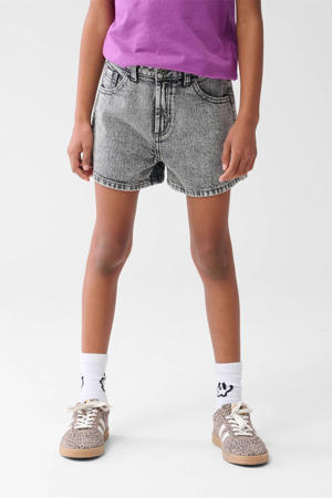regular denim short grey denim
