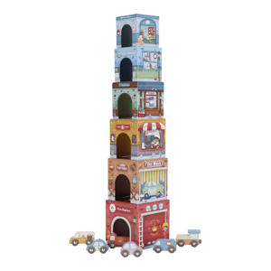 Stapeltoren incl. 6 auto's
