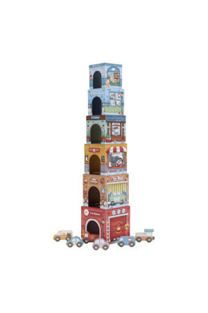 Stapeltoren incl. 6 auto's
