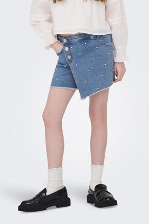 denim spijkerskort light blue denim