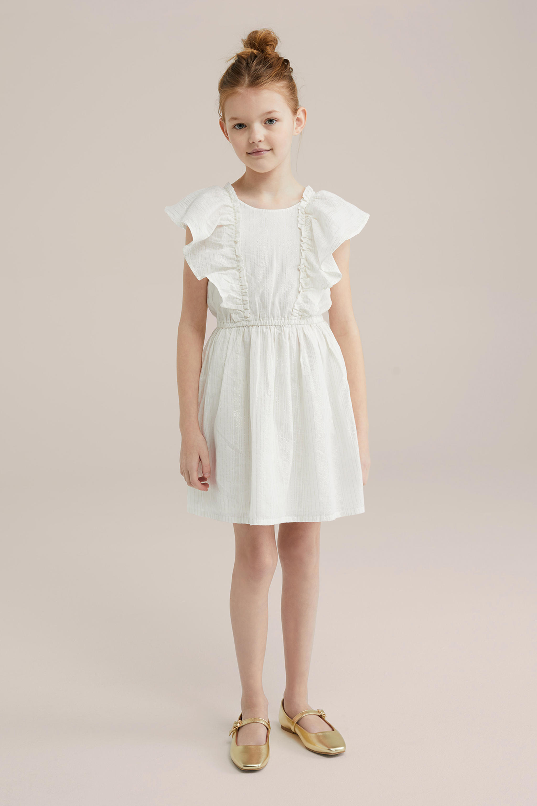 Persival meisjes jurk mousseline strokenrok | Van de Ven Fashion