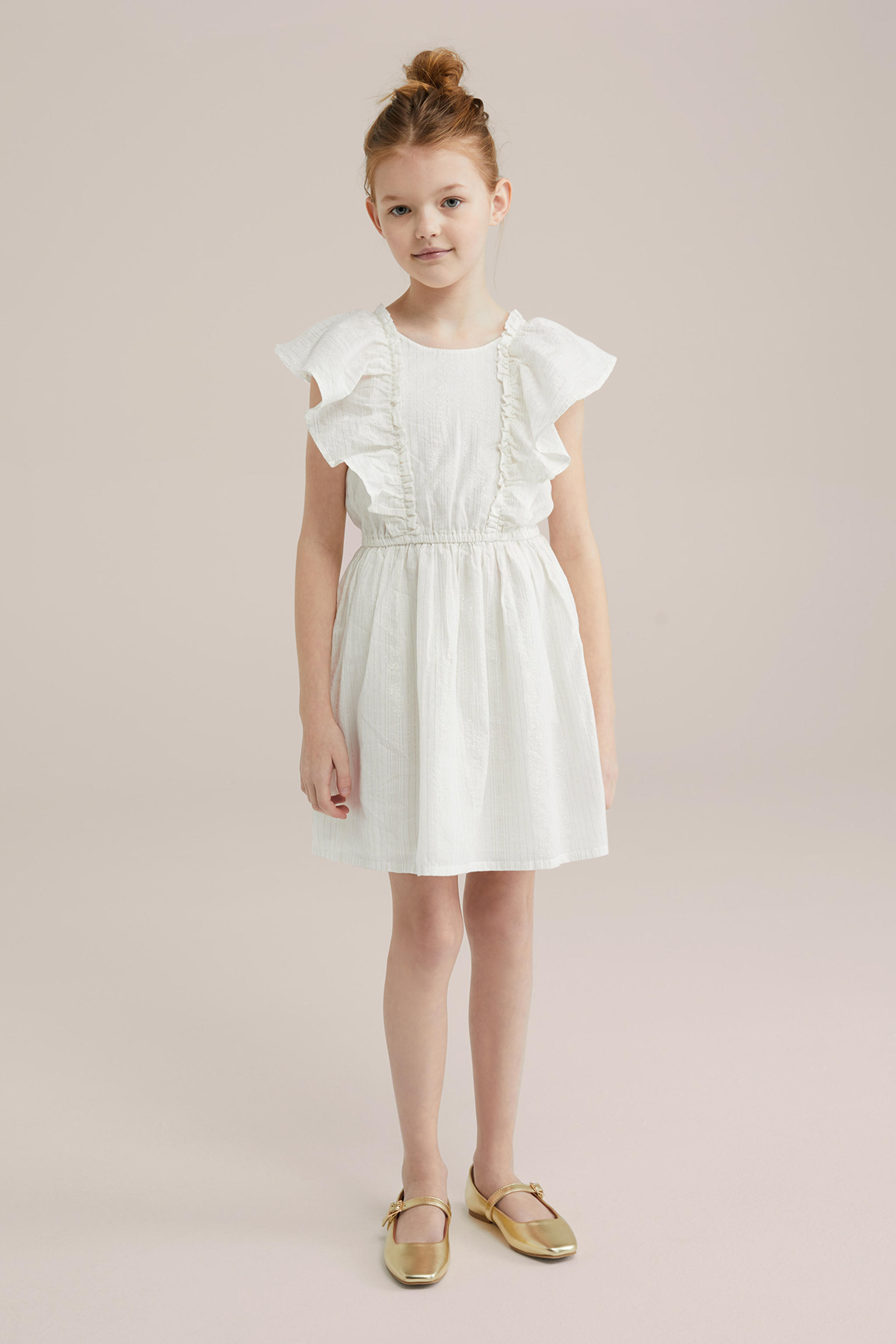 Persival meisjes jurk mousseline strokenrok | Van de Ven Fashion Persival meisjes jurk mousseline strokenrok | Van de Ven Fashion