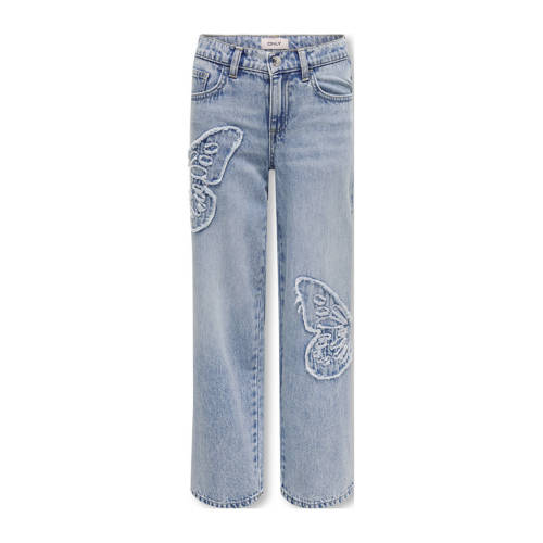 KIDS ONLY GIRL jeans light blue denim Blauw All over print - maat 152 afbeelding