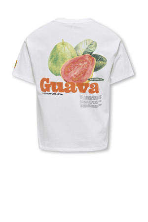 T-shirt met backprint wit