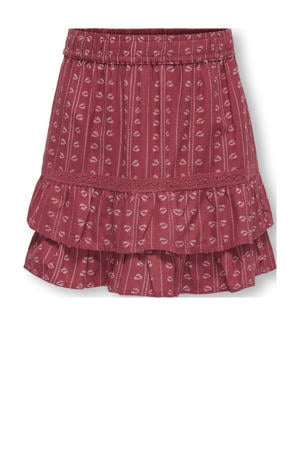 skort donkerrood