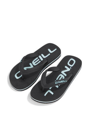 Profile logo teenslipper zwart