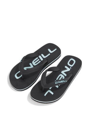 Profile logo teenslipper zwart