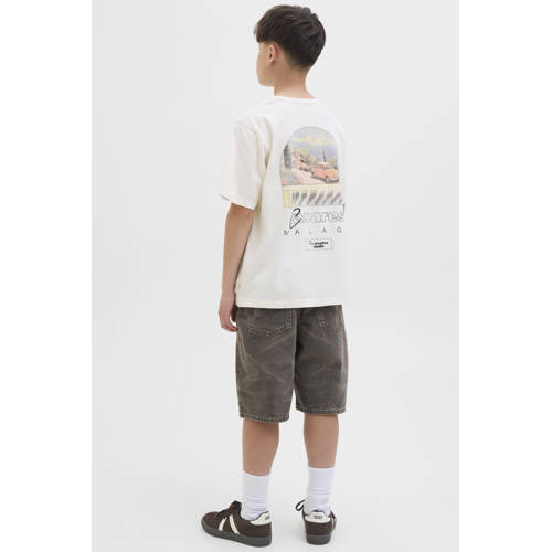 JACK & JONES JUNIOR denim loose short black denim Korte broek Zwart Effen - maat 134 afbeelding
