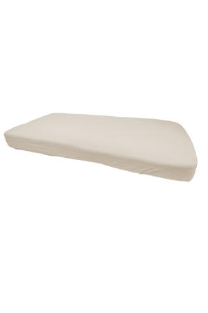wieg hoeslaken Slumber Solid Birch beige