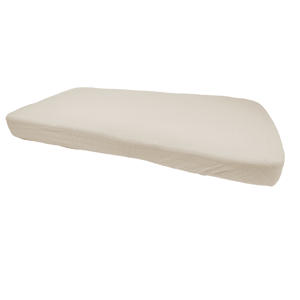 wieg hoeslaken Slumber Solid Birch beige