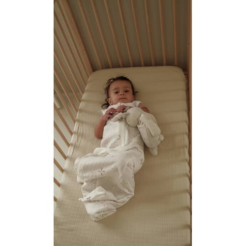 Lodger zomer slaapzak Solid Matcha Rose offwhite/roze Babyslaapzak Ecru 68/80