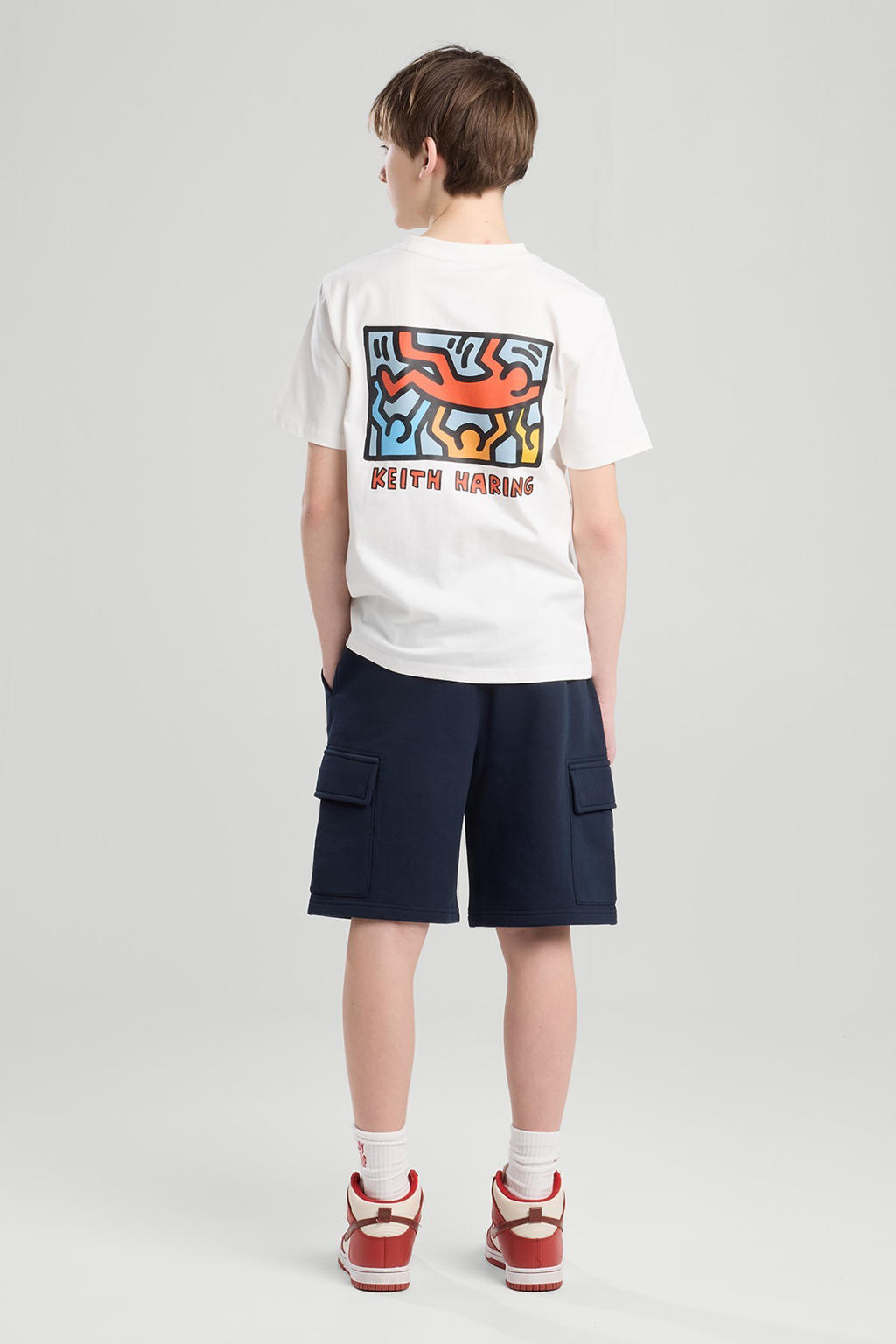 America Today sweatshort donkerblauw