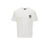 ONLY & SONS JUNIOR T-shirt met backprint wit