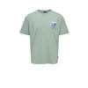 ONLY & SONS JUNIOR T-shirt met backprint lichtgroen