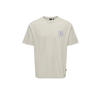 ONLY & SONS JUNIOR T-shirt met backprint ecru