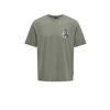 ONLY & SONS JUNIOR T-shirt met backprint grijsgroen