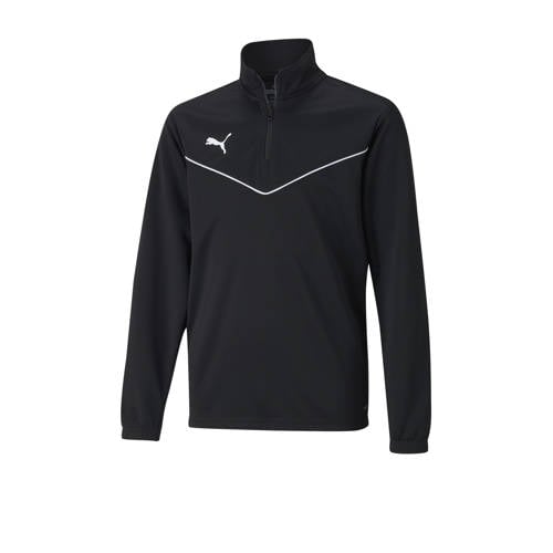 Puma sportsweater zwart Sport t-shirt Jongens/Meisjes Polyester Opstaande kraag