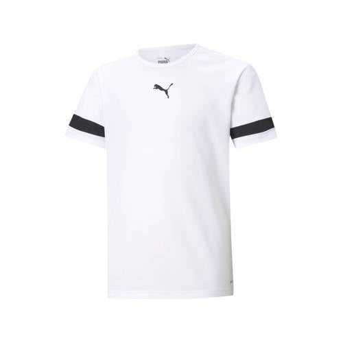 Puma junior sportshirt teamRISE wit Sport t-shirt Jongens/Meisjes Polyester Ronde hals - maat 164 afbeelding