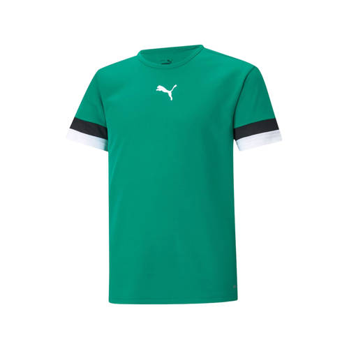 Puma junior sportshirt teamRISE Puma groen Sport t-shirt Jongens/Meisjes Polyester Ronde hals - maat 116 afbeelding