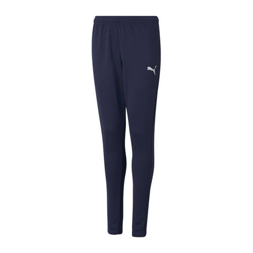 Puma Junior trainingsbroek donkerblauw Sportbroek Jongens Polyester Logo - maat 128 afbeelding