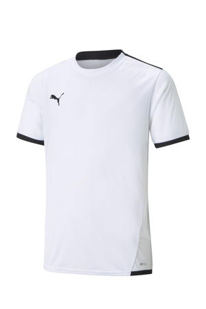 junior sportshirt teamLIGA wit/zwart
