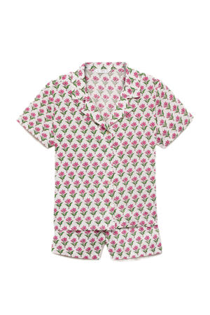 shortama roze/offwhite/groen