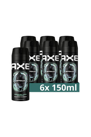 Apollo deodorant bodyspray - 6 x 150 ml