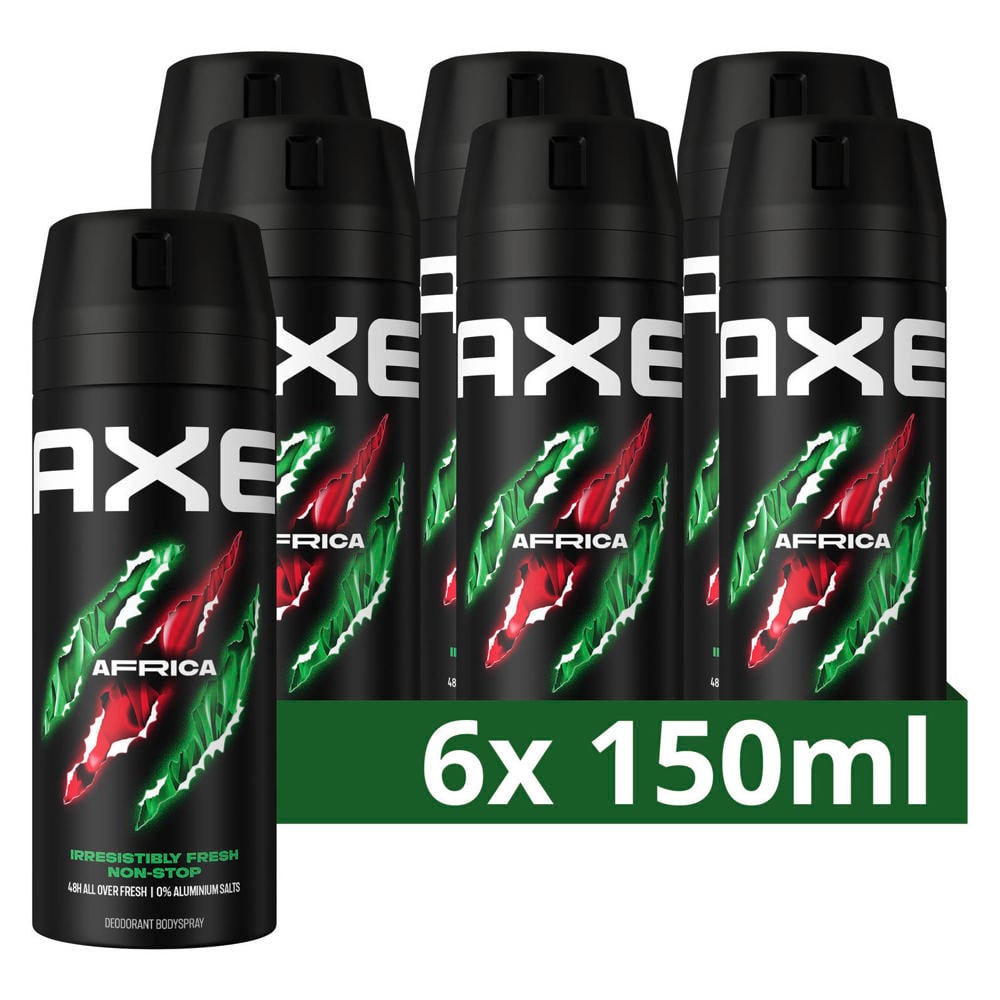 Axe Africa deodorant bodyspray - 6 x 150 ml