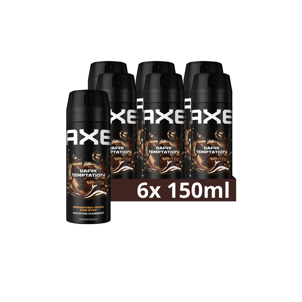 Axe Dark Temptation deodorant bodyspray - 6 x 150 ml