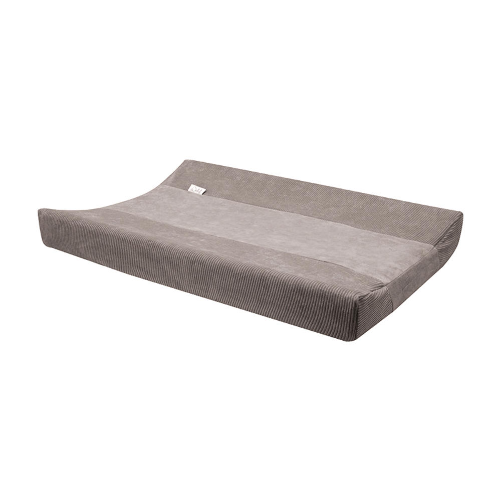 Witlof for kids aankleedkussenhoes Warm Grey Velvet Rib