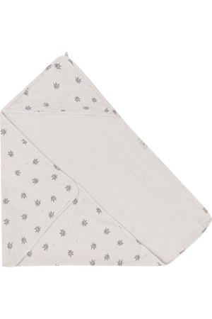 badcape Little Charm 0-1 jaar ecru/grijs