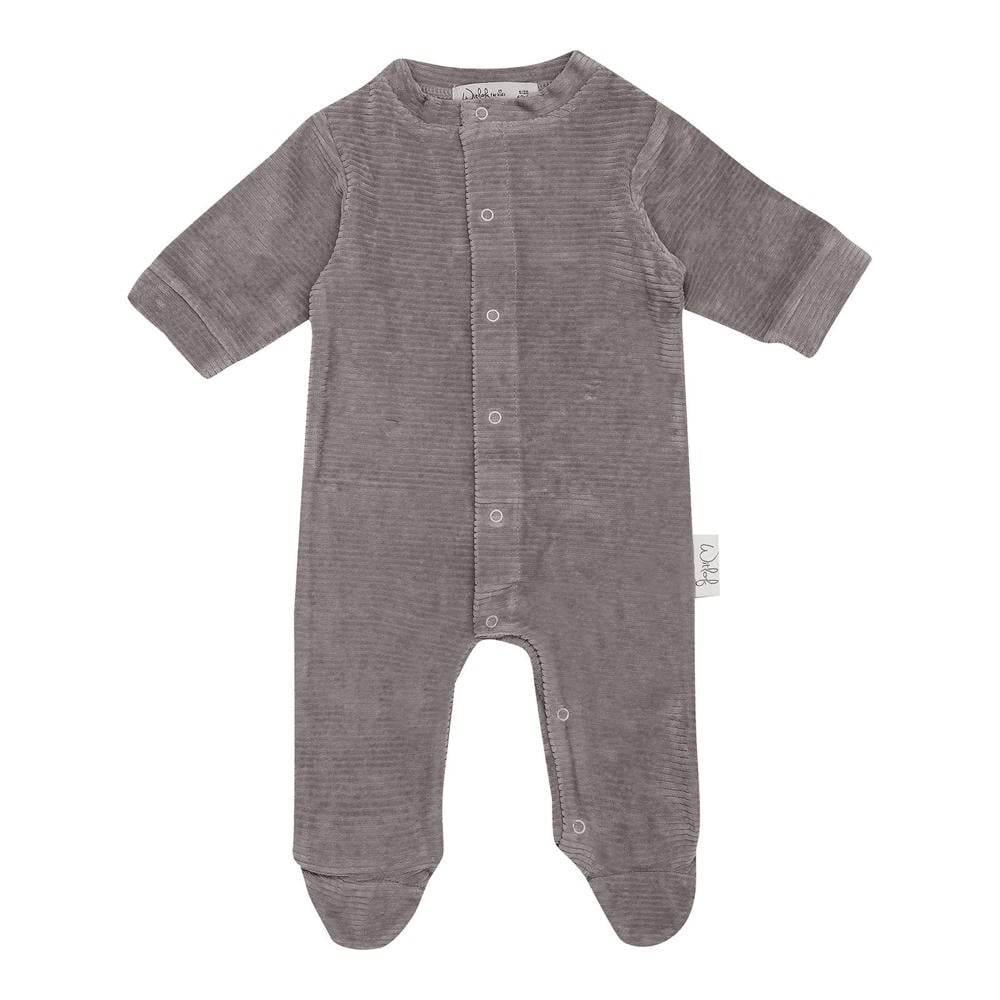 Witlof for kids boxpakje Warm Grey velvet rib
