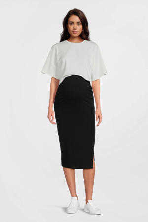 zwangerschaps cropped top wit