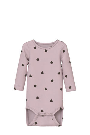 romper NBFKHEART roze/zwart