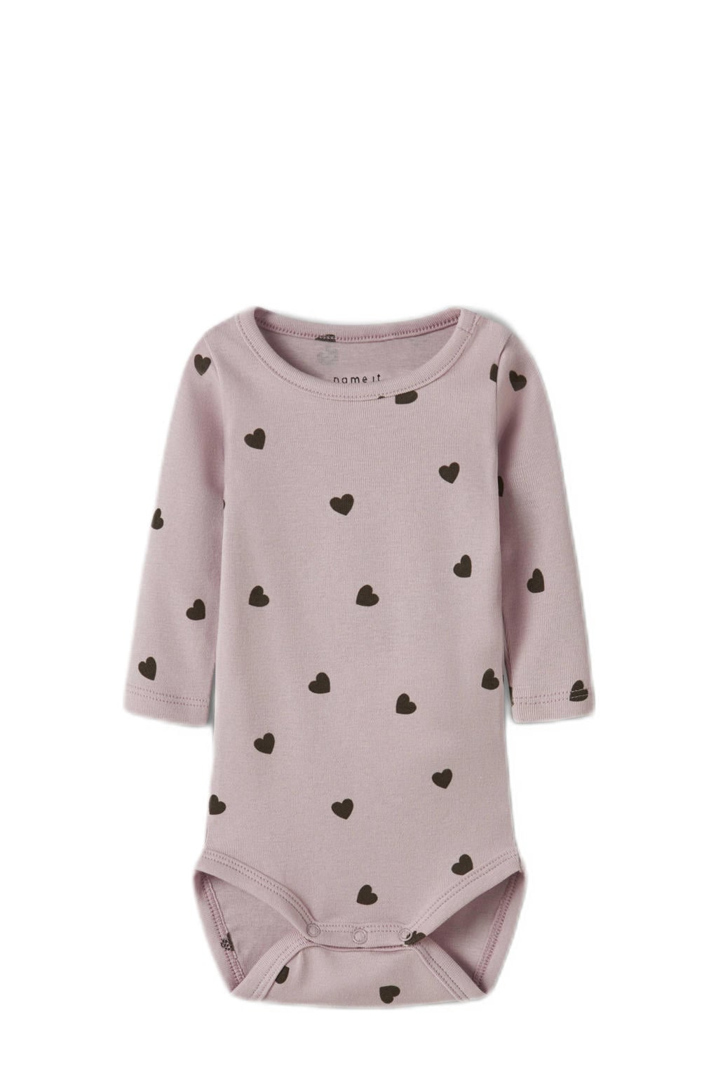 NAME IT BABY romper roze/zwart