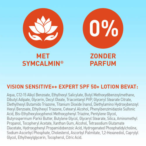 Vision Sensitive++ - SPF50+ - 180 ml Zonnebrand | Zonnebrand van Vision