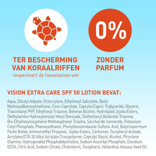 Vision Extra Care - SPF50 - 180 ml Zonnebrand | Zonnebrand van Vision