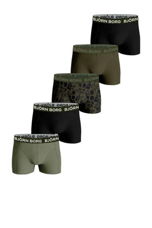   boxershort - set van 5 groen / zwart