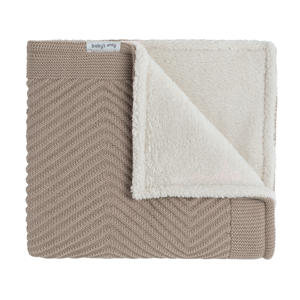 ledikantdeken Grace met teddy beige