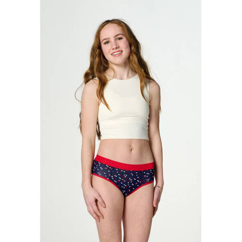 Moodies Undies hipster menstruatieslip heavy donkerblauw Meisjes Bamboe - maat 164-170 afbeelding