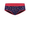 Donkerblauw / rood