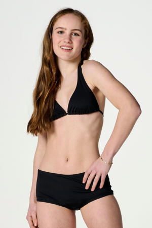 voorgevormde triangel bikinitop zwart