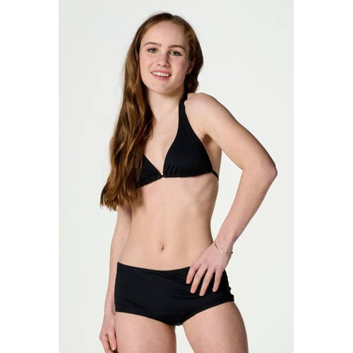 Moodies Undies voorgevormde triangel bikinitop zwart Meisjes Nylon