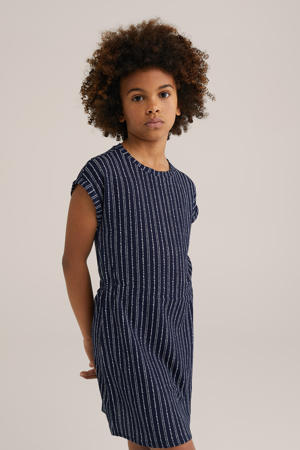 korte jurk donkerblauw