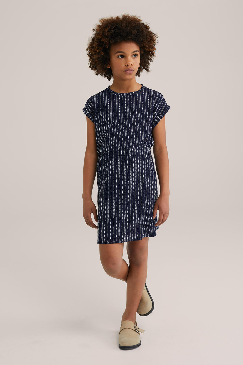 WE Fashion korte jurk donkerblauw