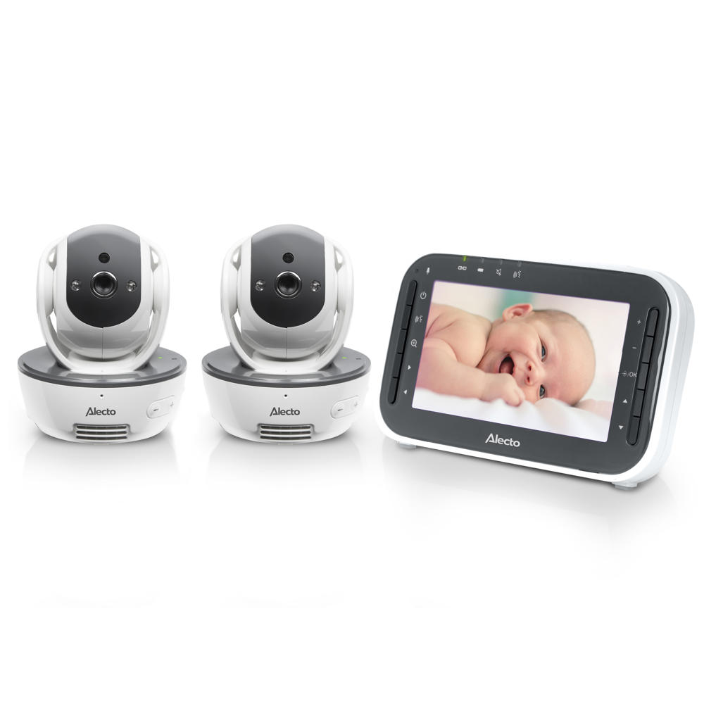 Alecto  DVM200M + DVM200C Babyfoon met camera en 4.3" kleurenscherm +  Extra camera