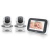 Alecto  DVM200M + DVM200C Babyfoon met camera en 4.3" kleurenscherm +  Extra camera