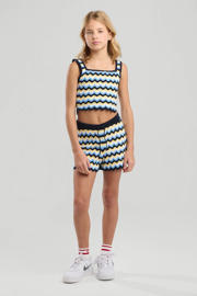 thumbnail: America Today sweatshort blauw/geel/donkerblauw